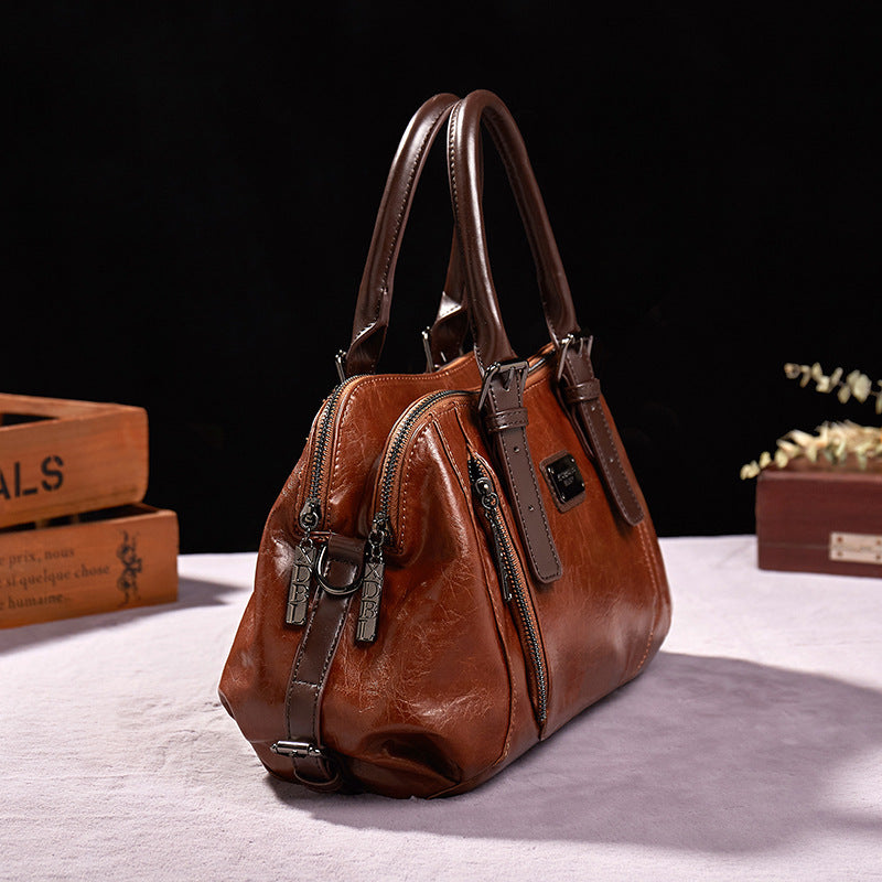 Elegant Leather Handbag ORIS WEAR