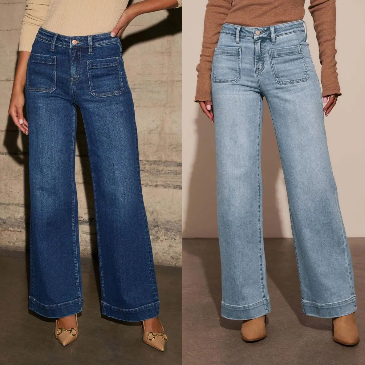 Mode femme fluide bleu foncé — ORIS WEAR