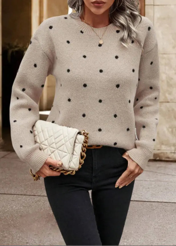 Pull Femme Jacquard à Pois ORIS WEAR
