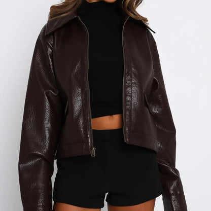 Veste en simili cuir – Coupe droite tendance ORIS WEAR