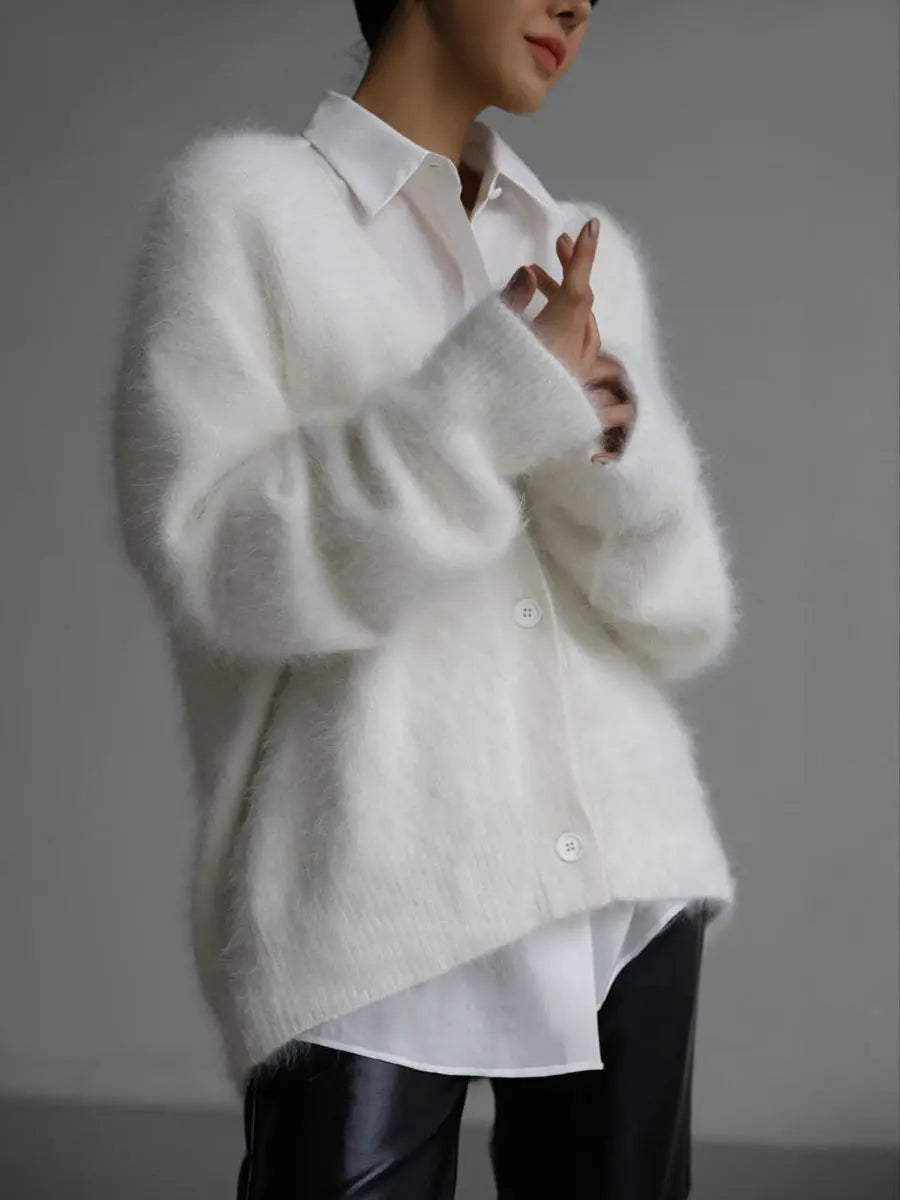 Cardigan Femme Col V – Boutonné, pour l'hiver ORIS WEAR