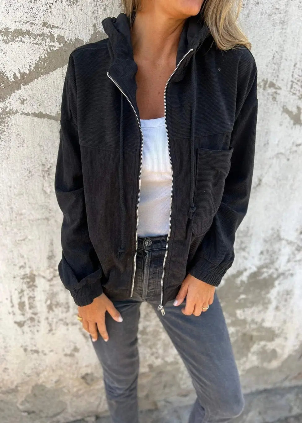 Veste Velours Zippée à Capuche ORIS WEAR
