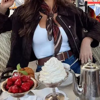 Veste élégante à col classique – Teinte chocolat ORIS WEAR