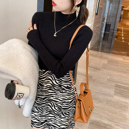 Pull côtelé à col montant – Coupe ajustée et allure chic ORIS WEAR