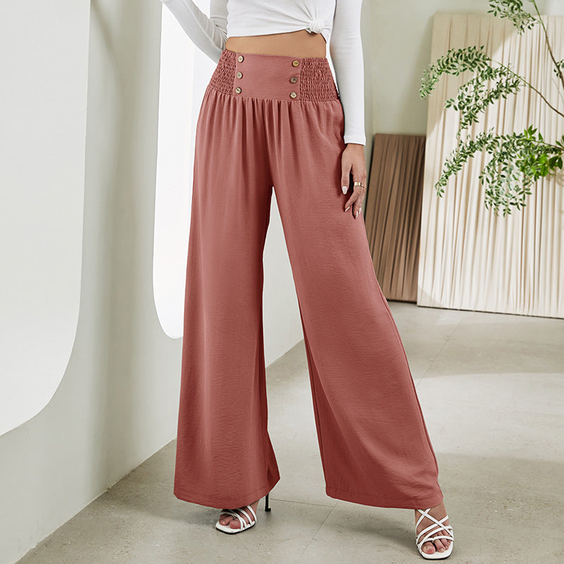 Pantalon droit à jambes larges et élastique ORIS WEAR