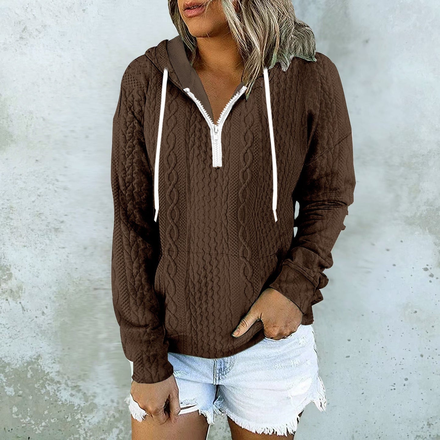 Sweat à capuche design texture twist – Style urbain et confortable ORIS WEAR
