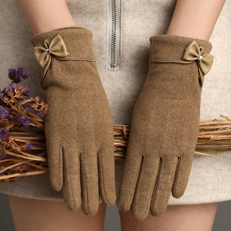 Gants chauds à écran tactile avec nœud papillon ORIS WEAR