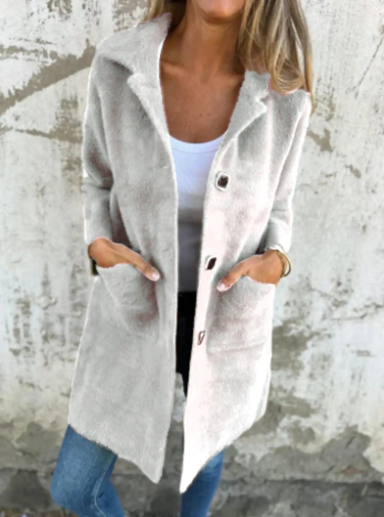 Manteau mi-long à col polo boutonné ORIS WEAR