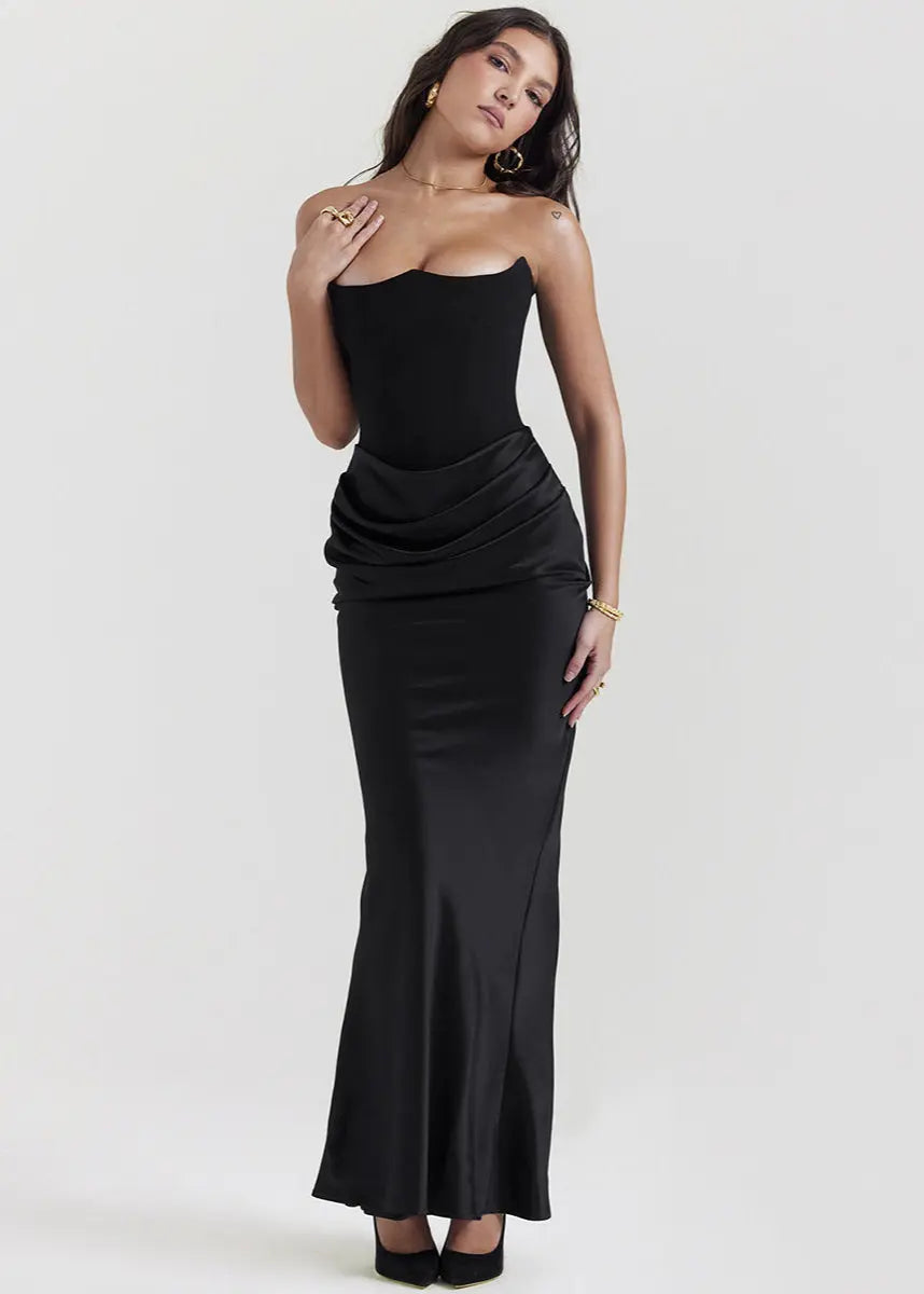 Robe longue bustier élégante soirée ORIS WEAR
