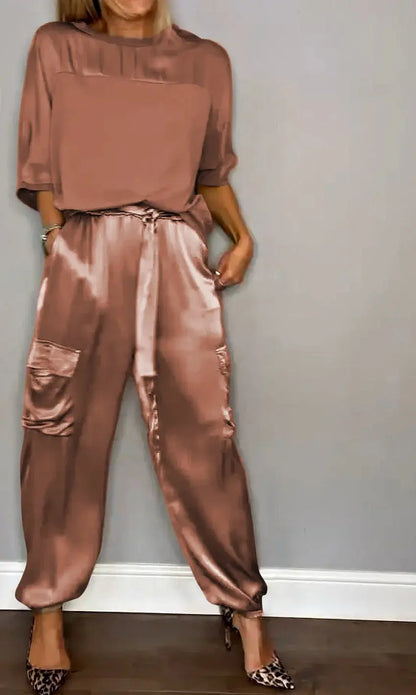 Ensemble 2 Pièces Femme en Satin Doux ORIS WEAR