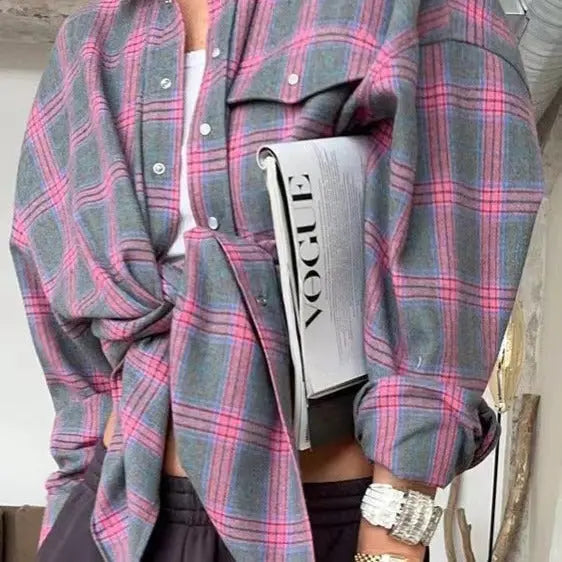 Chemise à carreaux oversize – Style casual et tendance ORIS WEAR