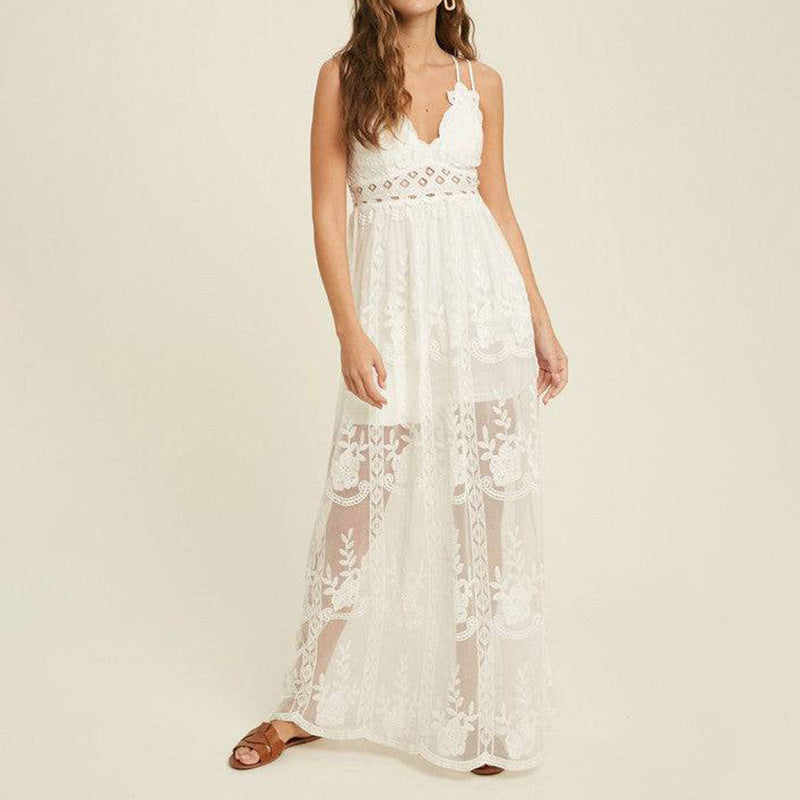 Robe en dentelle à bretelles ORIS WEAR