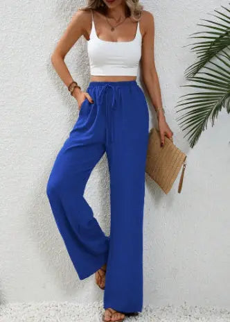 Pantalon Large Décontracté avec Cordon et Poches ORIS WEAR
