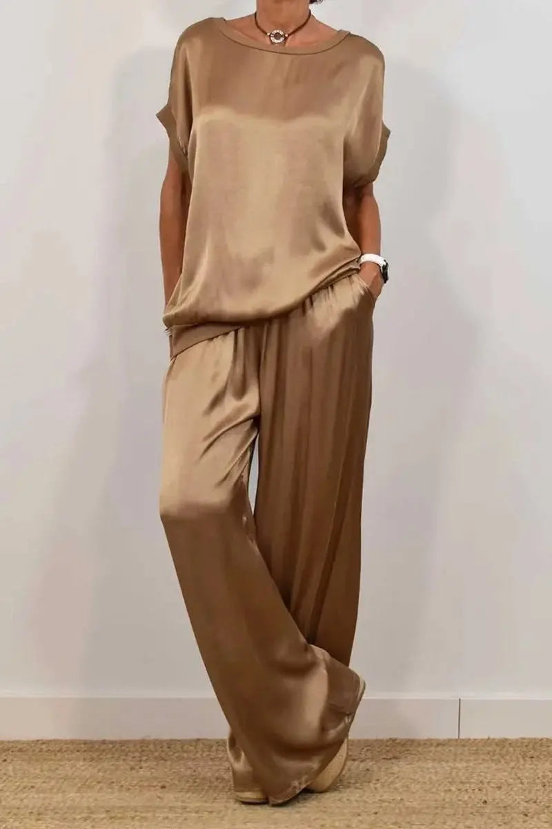 Ensemble Décontracté Élégant Chemise & Pantalon Large ORIS WEAR