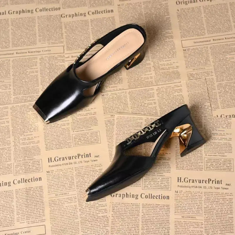 Mules à talon design – Ouvertes et élégantes ORIS WEAR