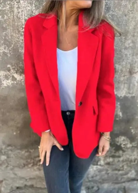 Blazer court boutonné style hiver femme ORIS WEAR