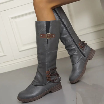 Bottes Hautes à Talon Carré et Bout Rond ORIS WEAR