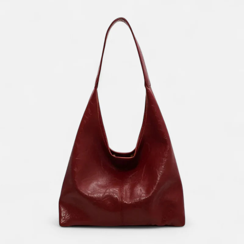 Grand sac à main hobo de cours avec sa pochette assortie Élodie