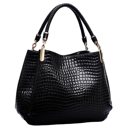 Sac à main vernis noir