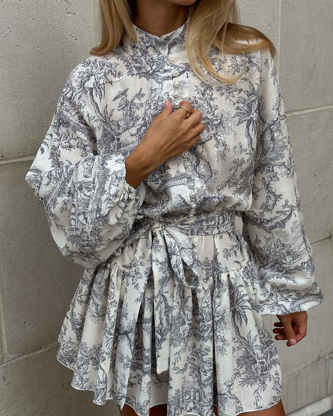 Ensemble Robe Fluide Imprimé Baroque ORIS WEAR