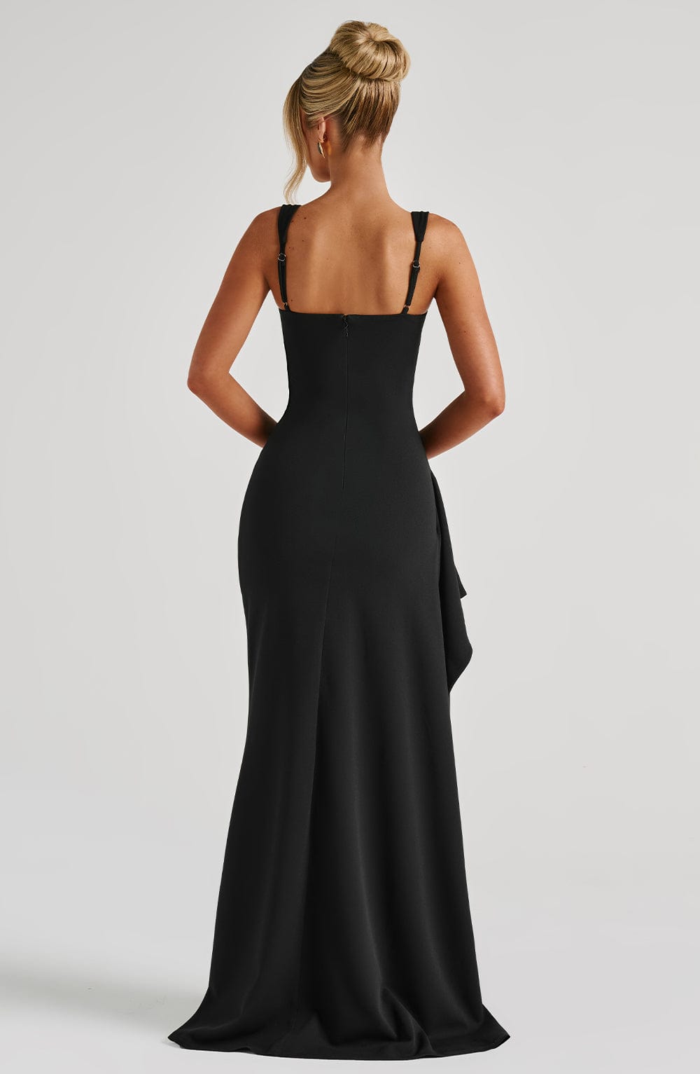 Ada | Robe longue à bretelles fendue en Polyester ORIS WEAR