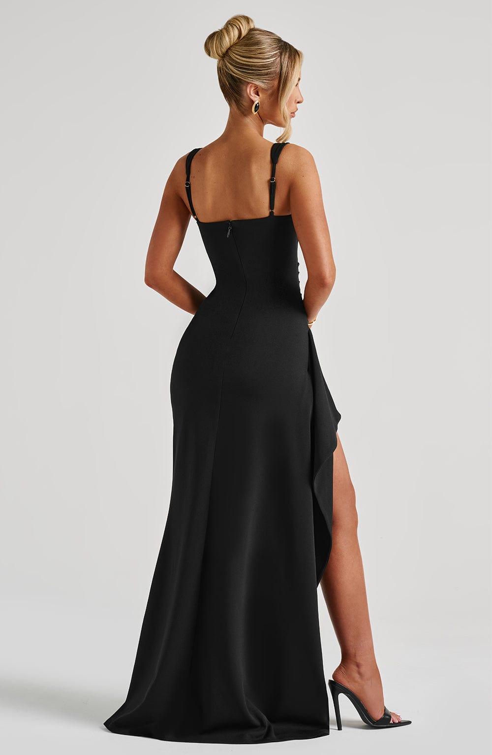 Ada | Robe longue à bretelles fendue en Polyester ORIS WEAR