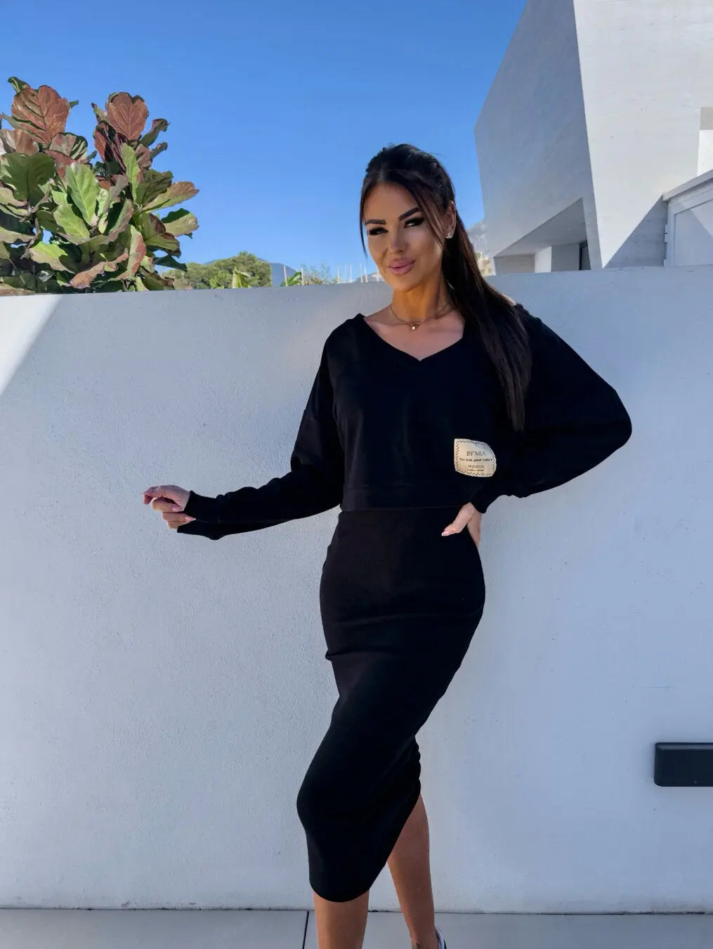 Monique - Ensemble Sweatshirt et robe décontractés ORIS WEAR
