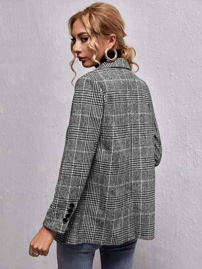 Blazer Femme Chic à Carreaux ORIS WEAR