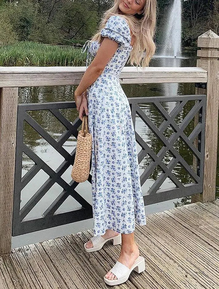 Robe longue été fleurie élégante femme ORIS WEAR