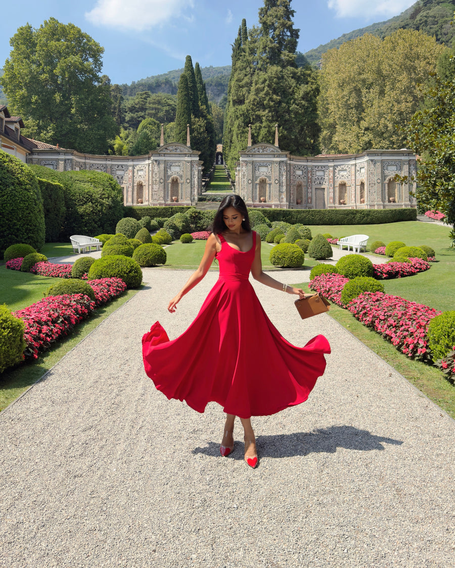 Robe à Bretelles Sans Manches à Encolure Carrée ORIS WEAR