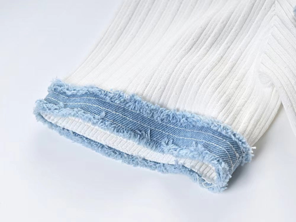 Robe d'été légère en tricot et denim ORIS WEAR