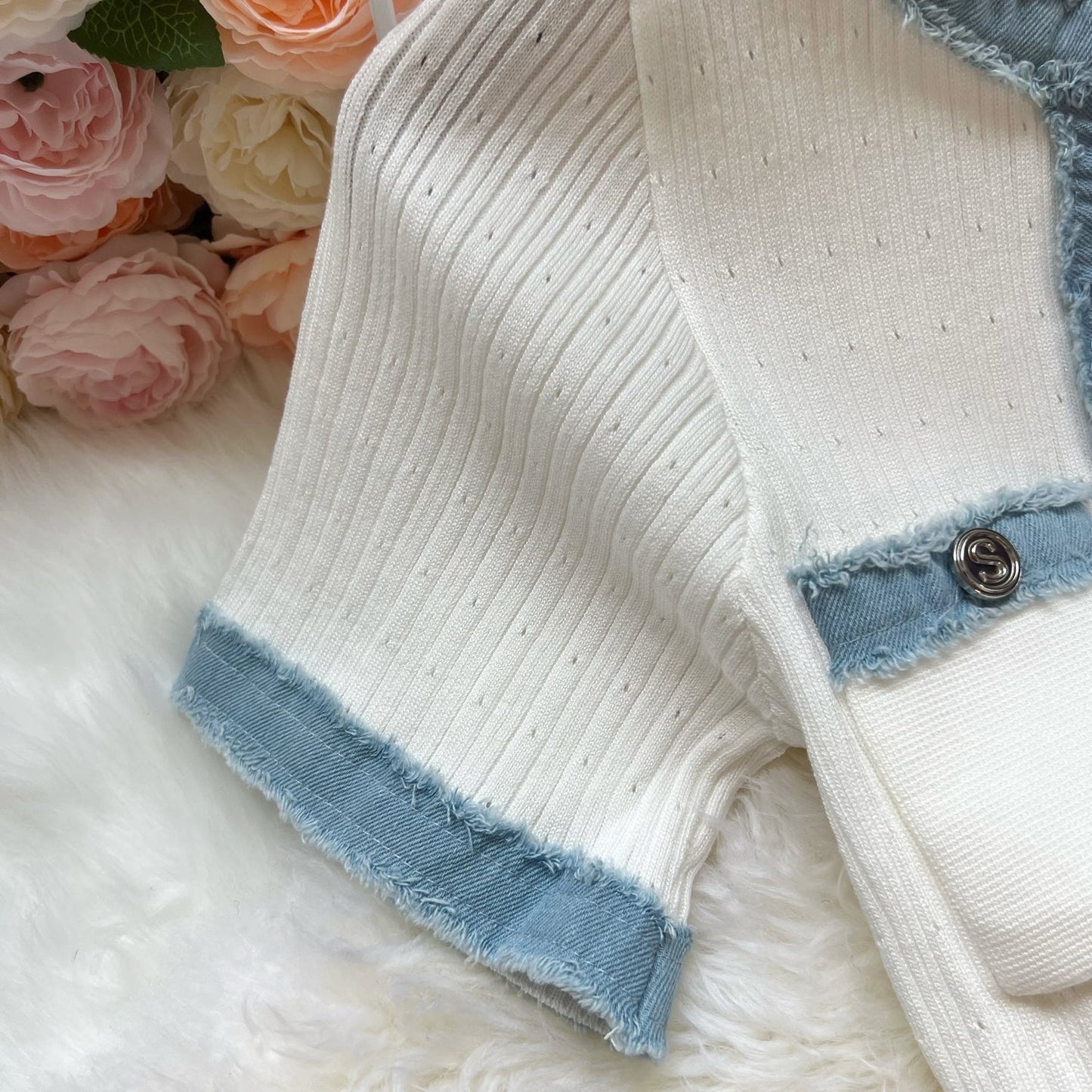 Robe d'été légère en tricot et denim ORIS WEAR