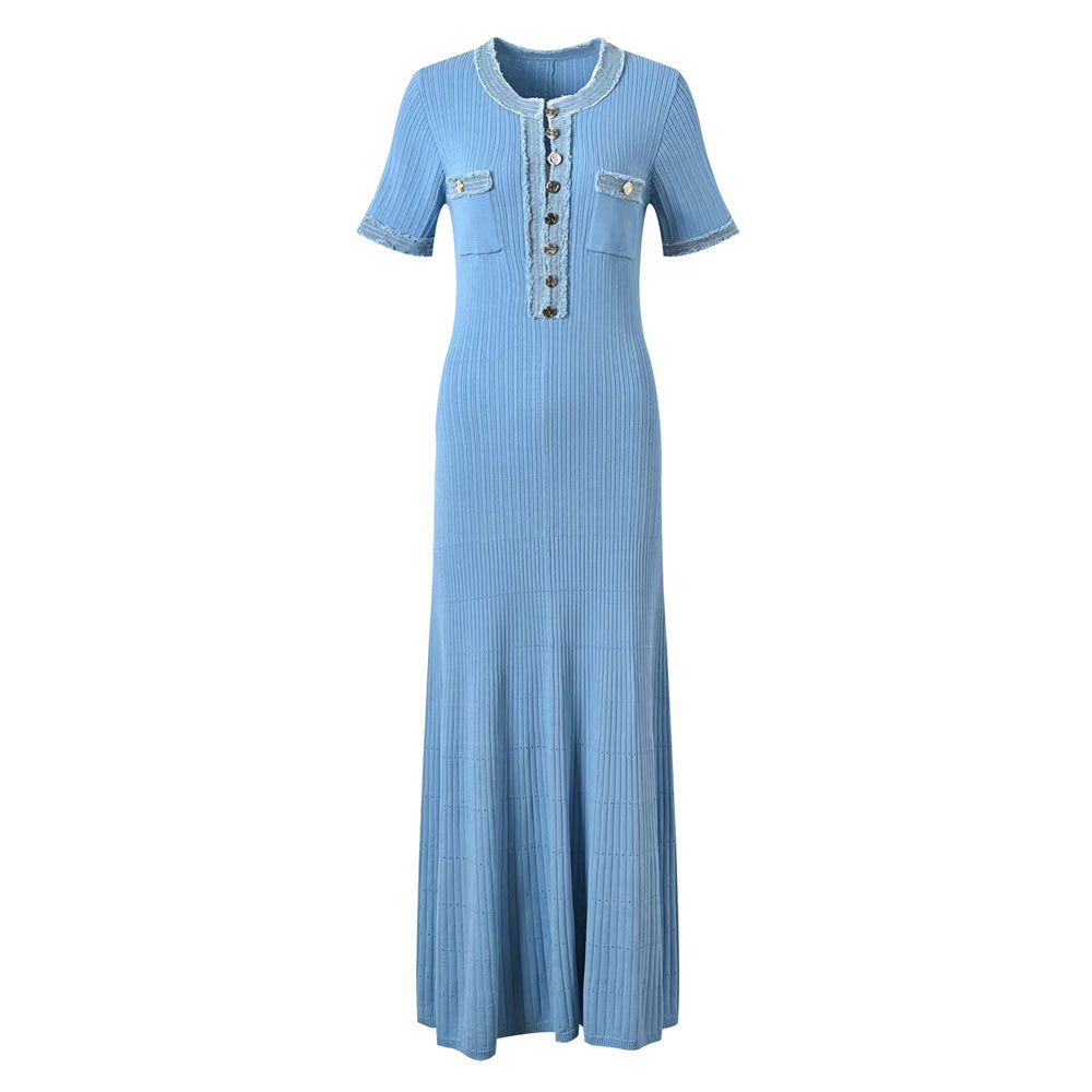 Robe d'été légère en tricot et denim ORIS WEAR