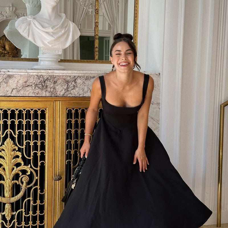 Robe à Bretelles Sans Manches à Encolure Carrée ORIS WEAR