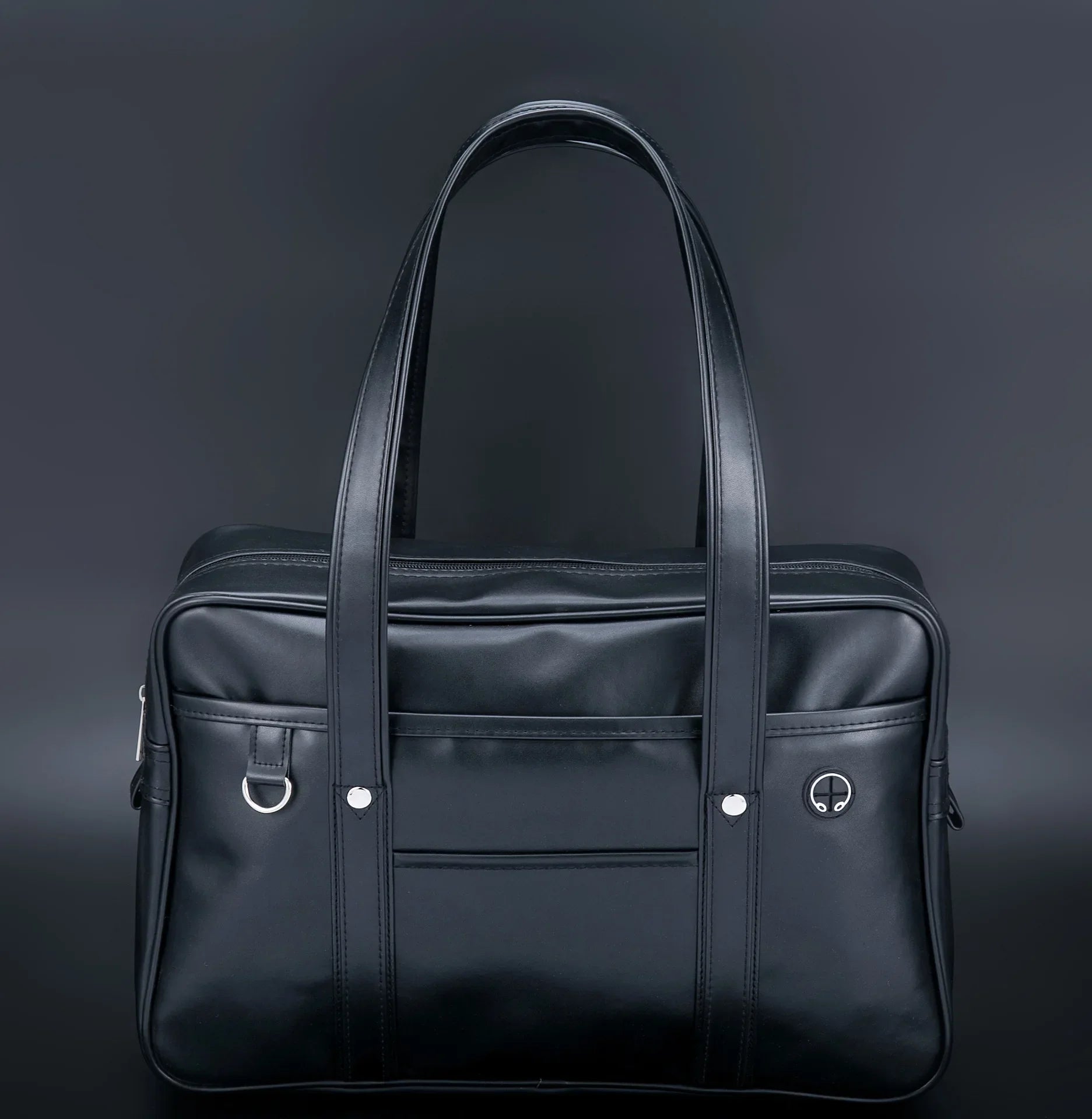 Sac à main cours lycée Lisa – Grand cabas stylé & pratique Noir / Cuir PU Souple Sac Cuir Femme